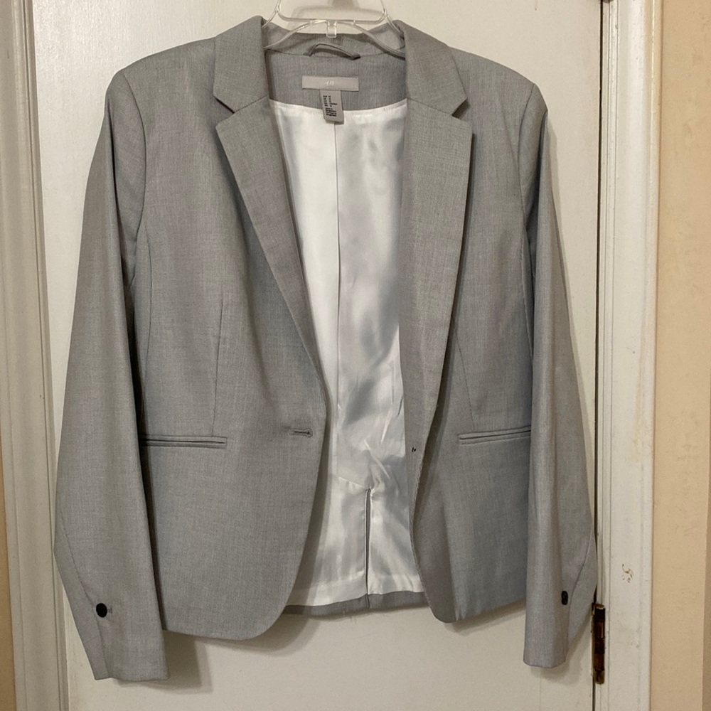 H&M Grey Blazer Size 12